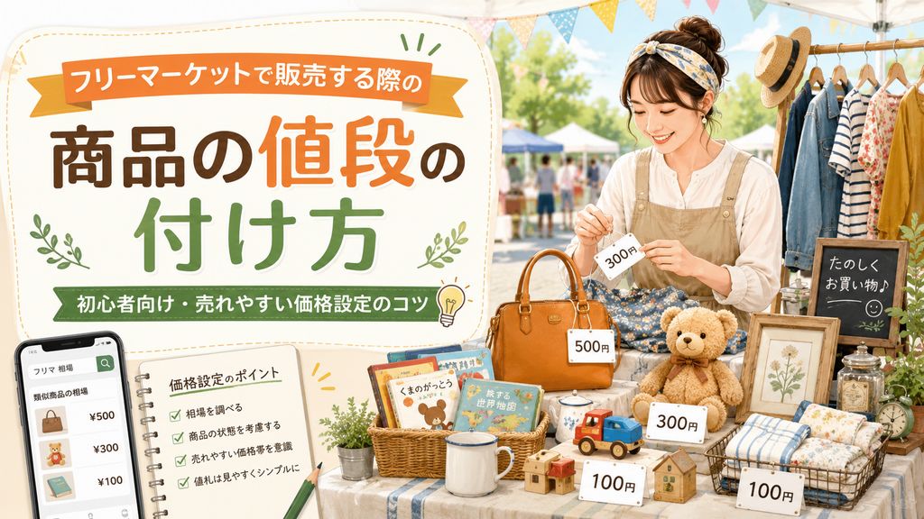 フリーマーケットで売れる値段の付け方｜初心者向け価格設定のコツ