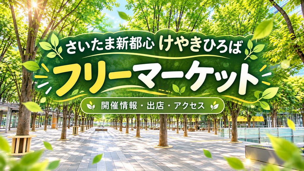 さいたま新都心けやきひろばのフリーマーケット|開催日・出店・アクセス情報