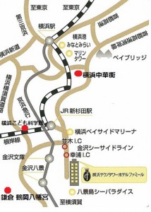 横浜テクノタワーホテルファミールの周辺マップ