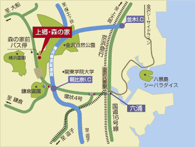 上郷・森の家　地図