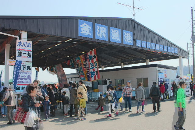 金沢漁港　海産物フェスタ開催