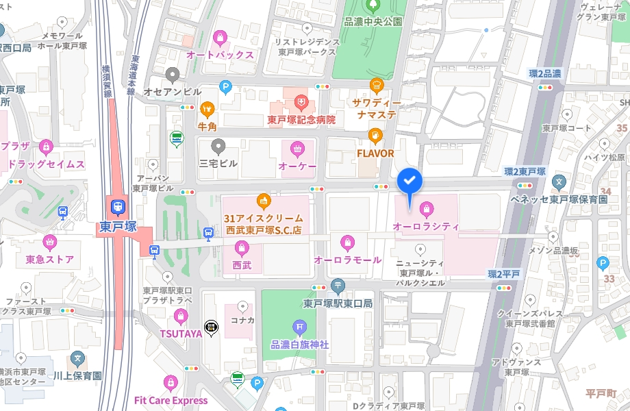 東戸塚オーロラシティ地図
