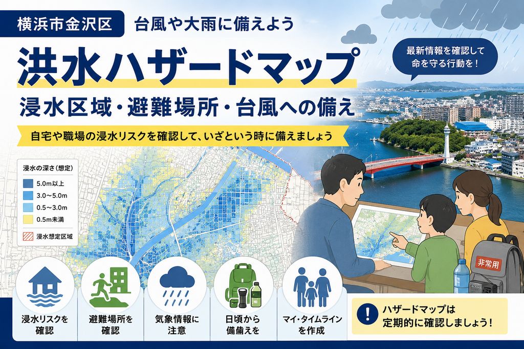 横浜市金沢区の洪水ハザードマップ
