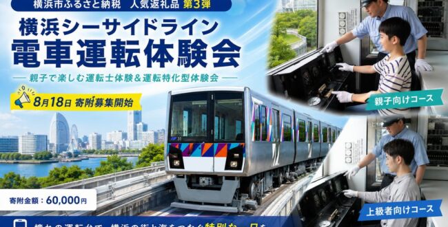 【2026年】横浜市ふるさと納税！シーサイドライン電車運転体験会の詳細情報